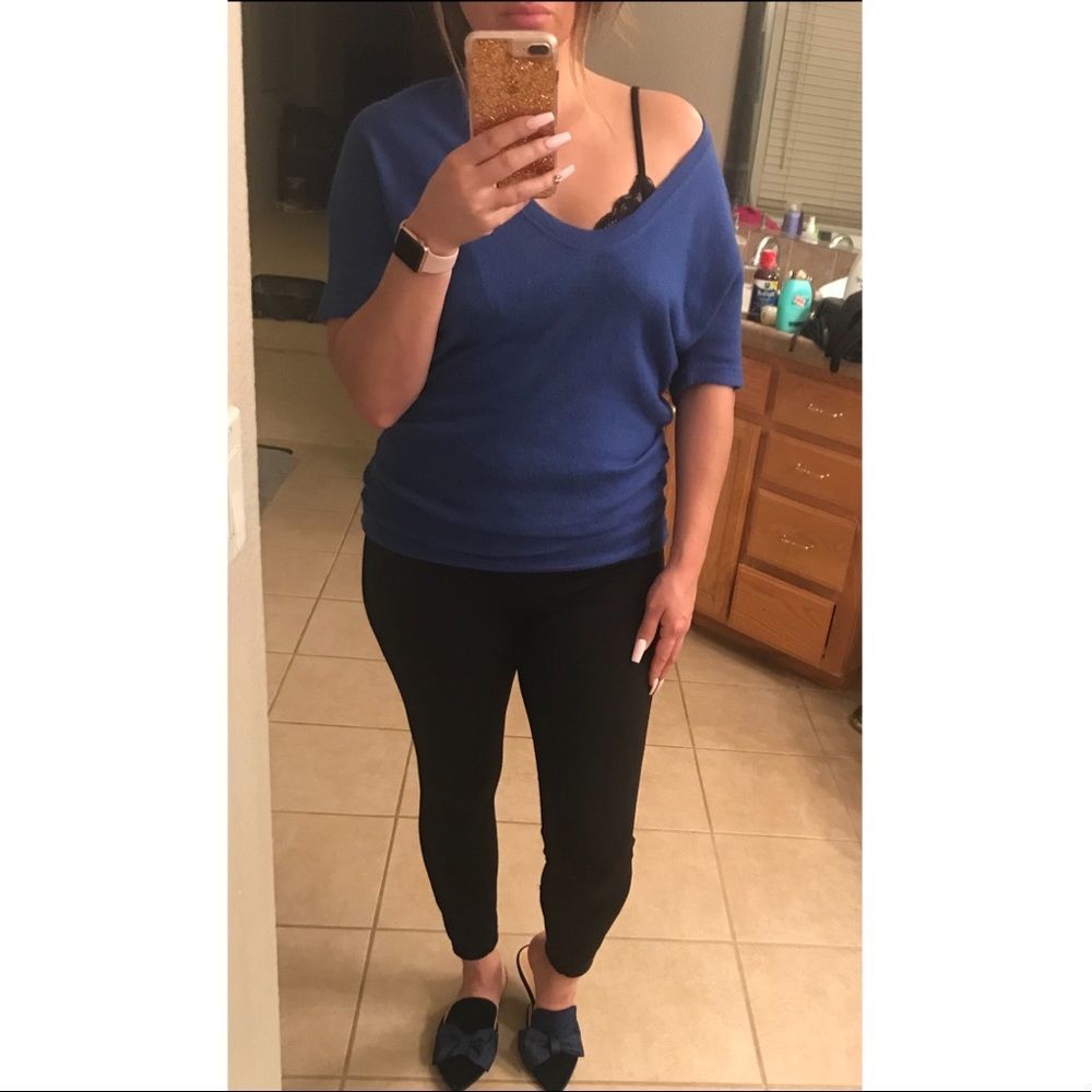 Blue sweater top